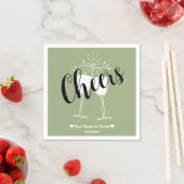 Gedempte Elegantie - Kalm Salie Cheert Servetten (Insitu)