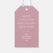 Gedempte Elegantie - Misty Roos Gift Labels Cadeaulabel (Voorkant)