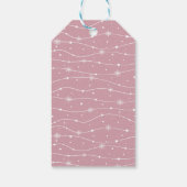 Gedempte Elegantie - Misty Roos Sneeuwvlok Gift La Cadeaulabel (Achterkant)