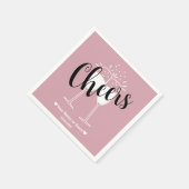 Gedempte Elegantie - Misty Rose Cheers Servetten (Hoek)