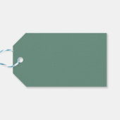 Gedempte Elegantie - Ocean Blauwgroen Gift Labels Cadeaulabel (Achterkant Horizontaal)