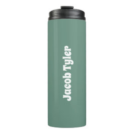 Gedempte Elegantie - Ocean Blauwgroen Thermosbeker