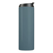 Gedempte elegantie - Slate Blue  Thermosbeker (Gedraaid links)