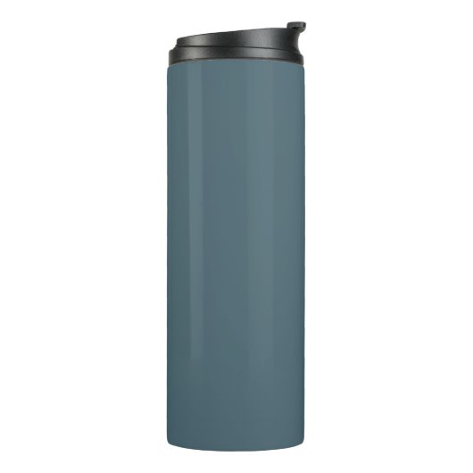 Gedempte elegantie - Slate Blue Thermosbeker (Gedraaid links)