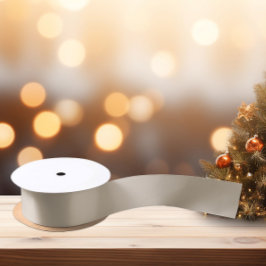 Gedempte elegantie - Solid Calm Stone Satijnen Lint