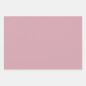Gedempte elegantie - Solid Misty Roos Inpakpapier Vel (Voorkant)