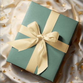 Gedempte elegantie - Solid Ocean Blauwgroen Cadeaupapier