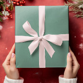 Gedempte elegantie - Solid Ocean Blauwgroen Cadeaupapier