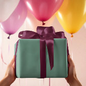 Gedempte elegantie - Solid Ocean Blauwgroen Cadeaupapier