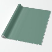 Gedempte elegantie - Solid Ocean Blauwgroen Cadeaupapier (Uitgerold)