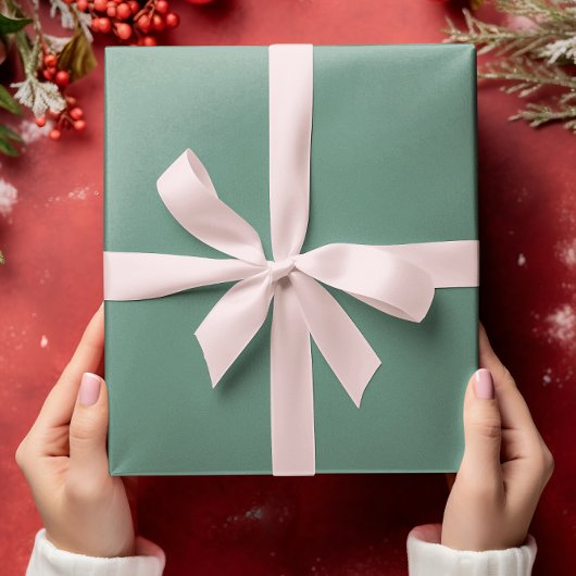 Gedempte elegantie - Solid Ocean Blauwgroen Inpakpapier Vel