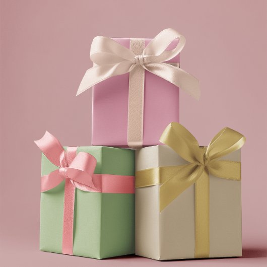 Gedempte elegantie - Solid Set 3 Inpakpapier Vel