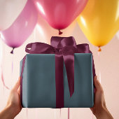 Gedempte elegantie - Solid Slate Blue Cadeaupapier