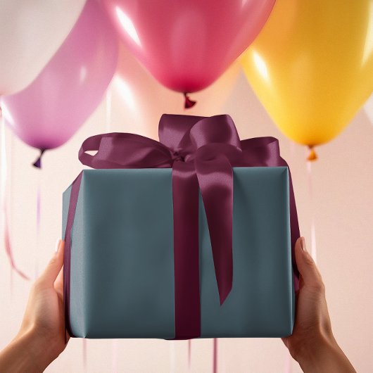 Gedempte elegantie - Solid Slate Blue Cadeaupapier