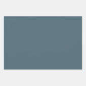 Gedempte elegantie - Solid Slate Blue Inpakpapier Vel (Voorkant)