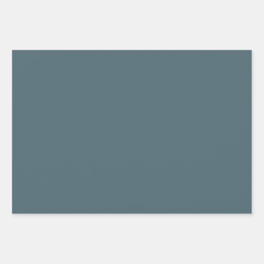 Gedempte elegantie - Solid Slate Blue Inpakpapier Vel (Voorkant)