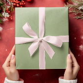 Gedempte Elegantie - Solid Tranquil Sage Cadeaupapier