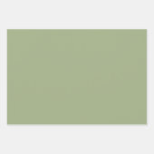 Gedempte Elegantie - Solid Tranquil Sage Inpakpapier Vel (Voorkant)