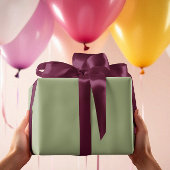 Gedempte Elegantie - Solid Tranquil Sage Inpakpapier Vel