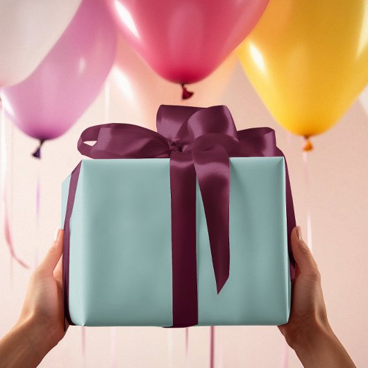Gedempte Elegantie - Solid Tranquil Turquoise Cadeaupapier