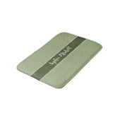 Gedempte Elegantie - Tranquil Sage Name Bath Mat (Gekanteld)