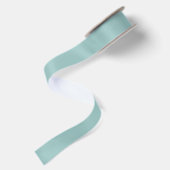 Gedempte Elegantie - Tranquil Turquoise Satijnen L Lint (Achterkant)