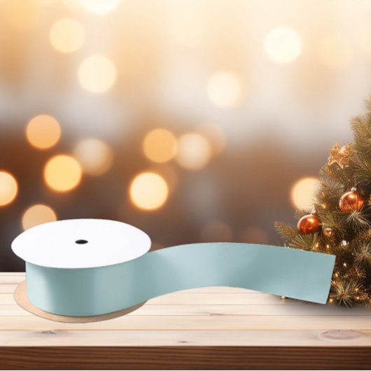 Gedempte Elegantie - Tranquil Turquoise Satijnen L Lint