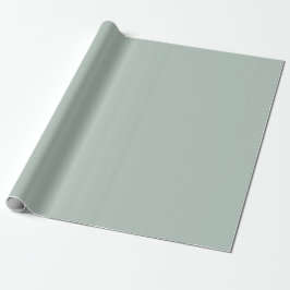 Gedempte Eucalyptusgroene Kleur Cadeaupapier