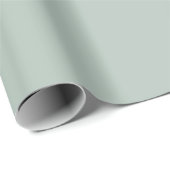 Gedempte Eucalyptusgroene Kleur Cadeaupapier (Rol Hoek)