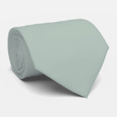 Gedempte Eucalyptusgroene Kleur Stropdas (Opgerold)