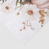 Gedempte gekleurde herfst pompoen en bloemen tissuepapier (Detail)