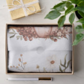 Gedempte gekleurde herfst pompoen en bloemen tissuepapier (Geschenk)