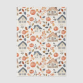 Gedempte gekleurde herfst thema tissuepapier (Voorkant)