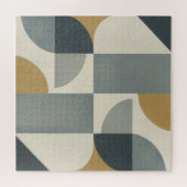 Gedempte Geometrie in Beweging | Moderne Abstracte Legpuzzel (Horizontaal)