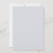Gedempte grijze Eucalyptus Bruiloft Kaart (Achterkant)