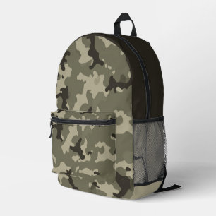 Gedempte groene camouflage streetwear gebruiks rei bedrukte rugzak