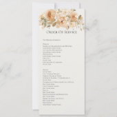 Gedempte Groene en Perzik Bloemen Orde van de Dien Kaart (Voorkant)