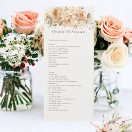 Gedempte Groene en Perzik Bloemen Orde van de Dien Kaart