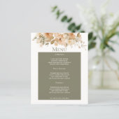 Gedempte groene perzik bloem gepersonaliseerde bru (Staand voorkant)