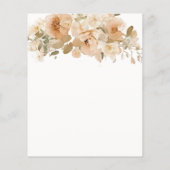 Gedempte groene perzik bloem gepersonaliseerde bru (Achterkant)