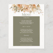 Gedempte groene perzik bloem gepersonaliseerde bru (Voorkant)