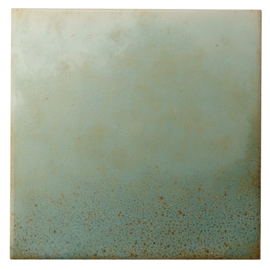 Gedempte groene rustieke bruine basis tegeltje (Voorkant)