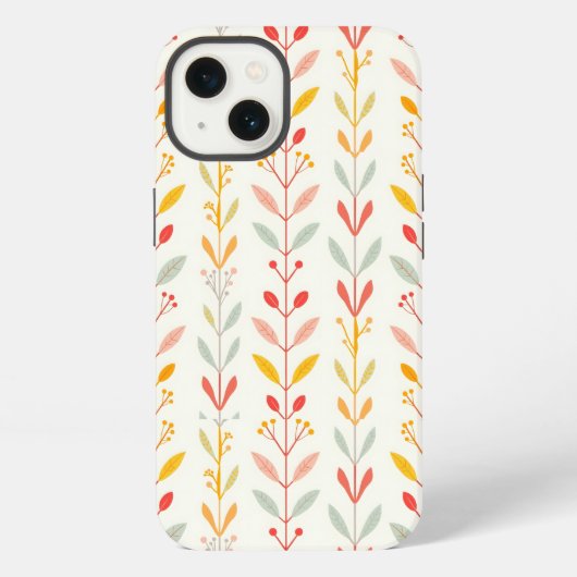 Gedempte herfststrepen iPhone hoesje (Achterkant)