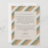 Gedempte Kleur Foto Merry Married Wedding Christma Bedankkaart (Achterkant)