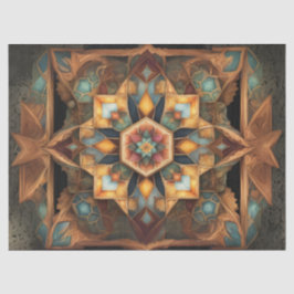 Gedempte Kleur Mandala decoupage Tissuepapier