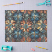 Gedempte kleuren bloempatroon decoupage tissuepapier (Craft)