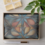 Gedempte kleuren bloempatroon decoupage tissuepapier (Geschenk)