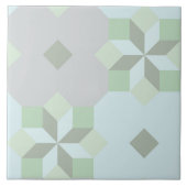 Gedempte kleuren caleidoscopische hydraulische teg tegeltje (Voorkant)