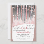 Gedempte kleuren Sneeuwbos Winter Nederland Foto Kaart (Voorkant)