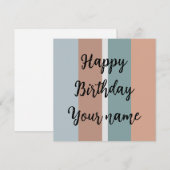 Gedempte kleuren strepen (Voorkant / Achterkant)